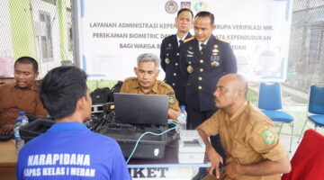 Lapas Kelas I Medan Hadirkan Layanan Administrasi Kependudukan bagi 604 WBP, Wujud Nyata Pelayanan Prima HBP ke-62